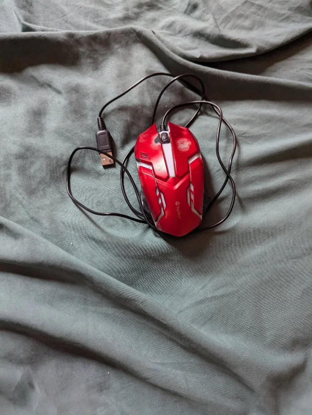 Toptier Wired USB Optical Gaming Mouse Red LED Ergonomic PC Laptop Tested